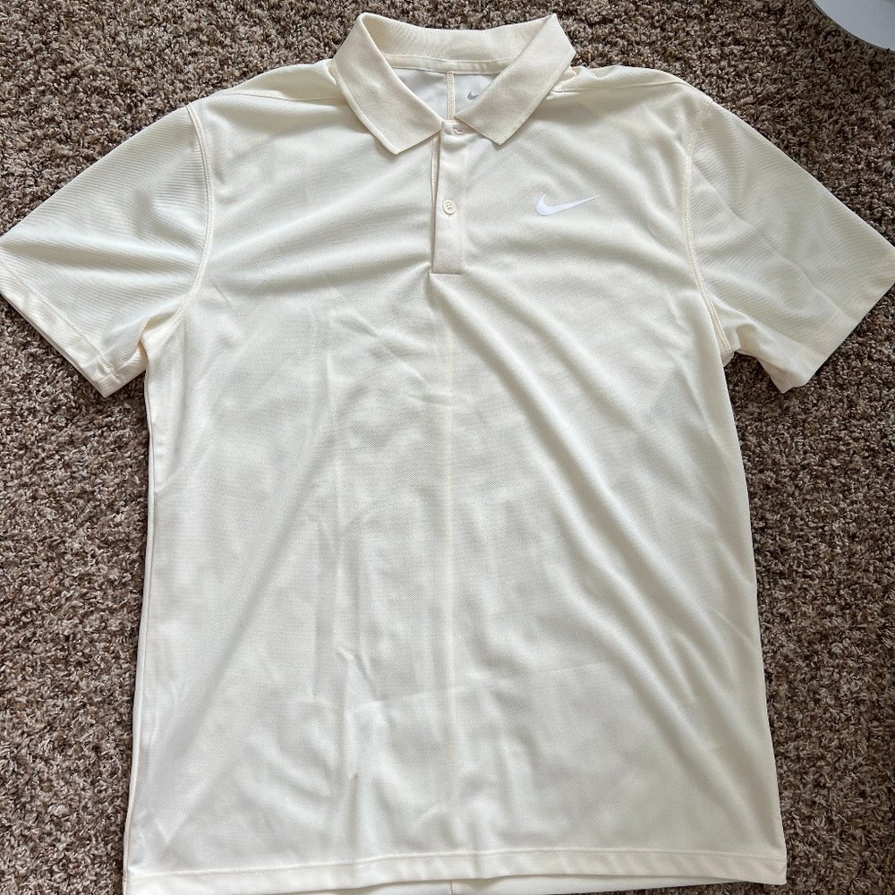 Nike Yellow Golf Polo Men's Large/Medium Slim Fit